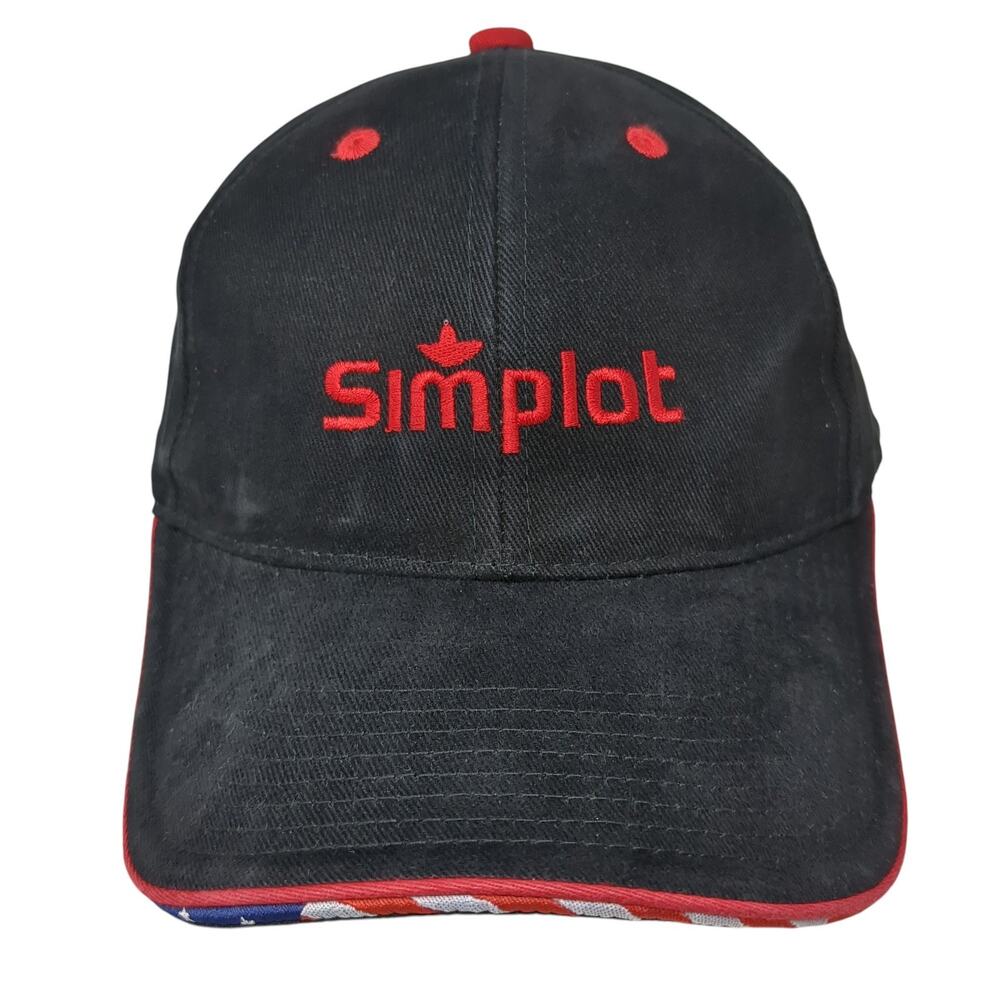 Simplot Strapback Baseball Cap Black One Size Adj… - image 1